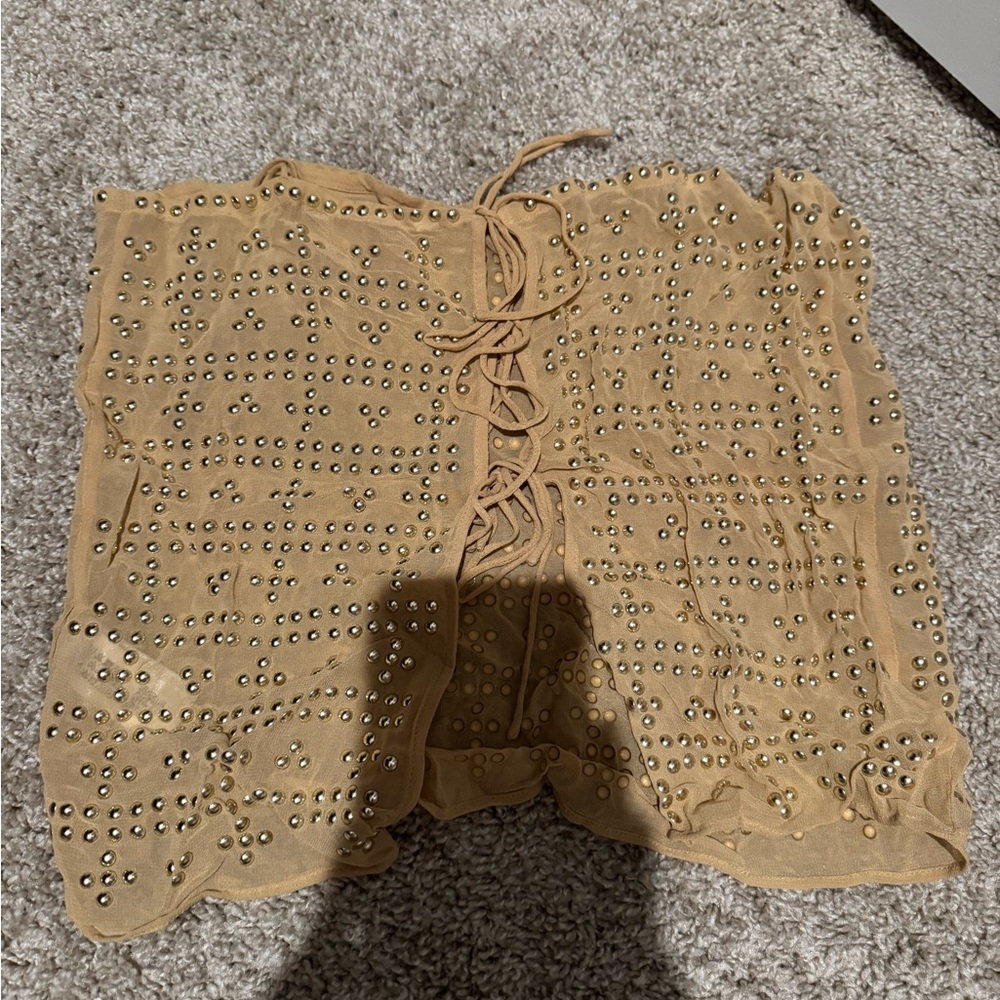 Zara Gold Studded Camisole - Picture 3 of 3